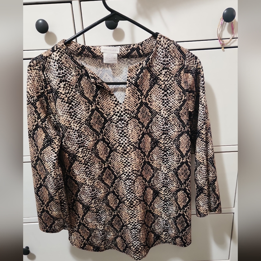 Snake Print Blouse